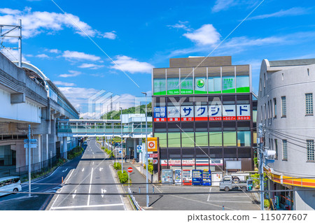 日本橫濱城市景觀 橫濱市營地鐵綠線川及町站等景觀 115077607