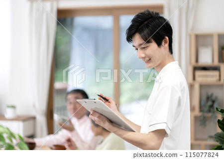 young male caregiver 115077824