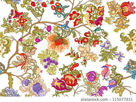 Fantasy, alien flowers, decorative flowers  115077831