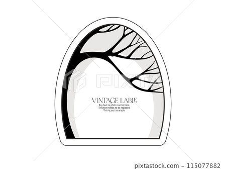 Border, frame, template for product label,  115077882