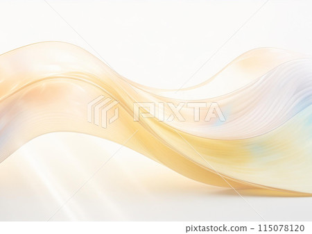 光滑透明的黃色波浪 光滑透明的黃色波浪 115078120