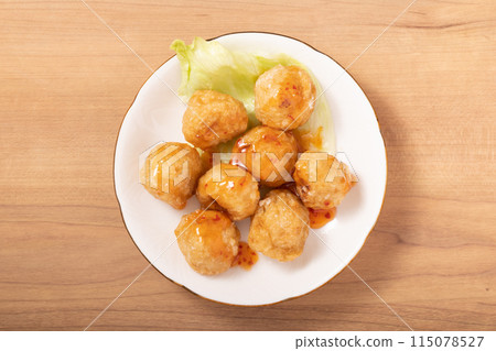 甜辣醬魚糕(魚、魷魚) 甜辣醬魚糕(魚、魷魚) 115078527