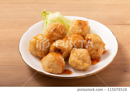 甜辣醬魚糕（魚、魷魚） 115078528