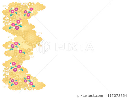 背景素材-日式牽牛花2022-17 115078864