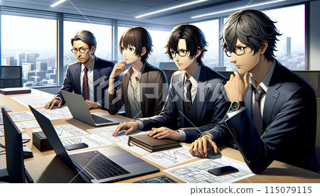 Business people working in the office Business people working in the office 115079115