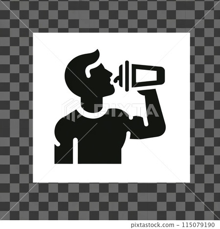 Pictogram drinking protein 115079190