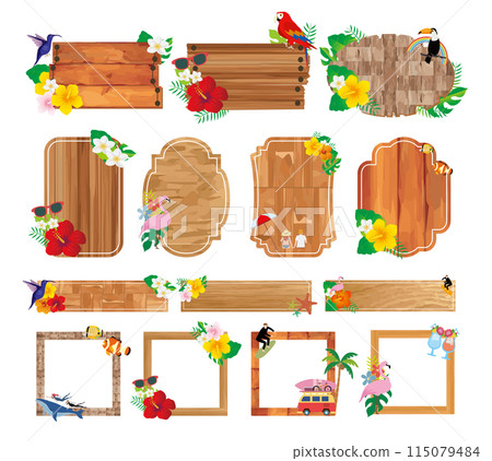 夏威夷芙蓉熱帶框架 夏威夷芙蓉熱帶框架 115079484