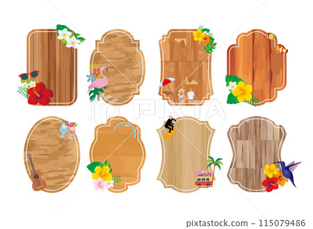 夏威夷芙蓉熱帶框架 夏威夷芙蓉熱帶框架 115079486