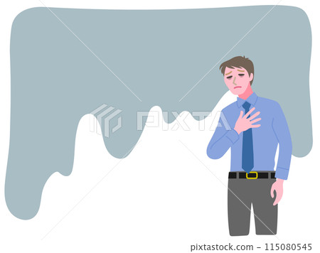 一個因負面情緒而沮喪的年輕商人 115080545