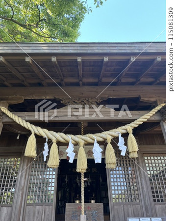 長崎縣大浦詰訪神社參拜殿 115081309