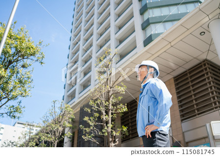 工作服施工現場男式頭盔 115081745