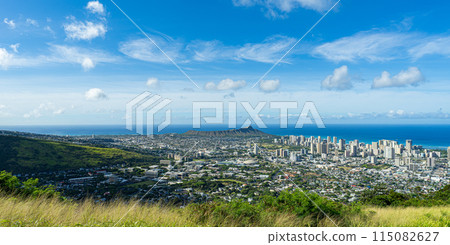 從夏威夷坦塔羅斯天文台看到的大海和天空 115082627