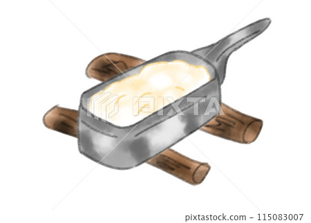 露營時，用電鍋煮米飯很受歡迎。 115083007