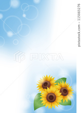 向日葵夏日問候（無文字） 115083276