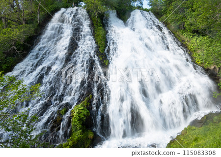 Oshinkoshin Falls, Shiretoko World Heritage Site, waterfall basin 115083308