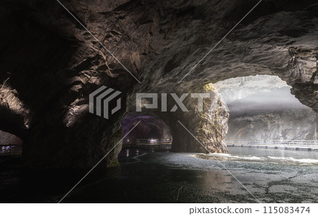 Abandoned marble quarry at Ruskeala, Karelia, Russia Abandoned marble quarry at Ruskeala, Karelia, Russia 115083474