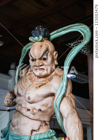 Kongo Rikishi statue of Gangaramaya Temple. Colombo Kongo Rikishi statue of Gangaramaya Temple. Colombo 115083479