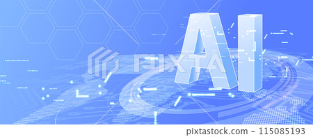 Abstract Artificial intelligence. Cloud computing. Machine learning. Technology web background. Virtual concept futuristic background. Vector art. Abstract Artificial intelligence. Cloud computing. Machine learning. Technology web background. Virtual concept futuristic background. Vector art. 115085193