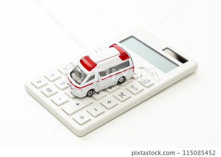 Ambulance and calculator 115085452