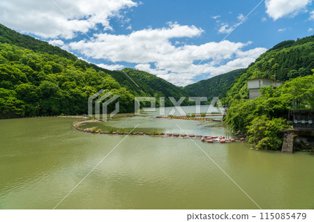 Amagase Dam Lake, Dam, Power Plant, Flooded Dam 115085479