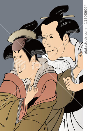 浮世繪歌舞伎演員第 122 部分 115086064