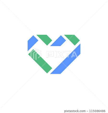 Heart icon or Valentines day symbol, holiday sign 115086486