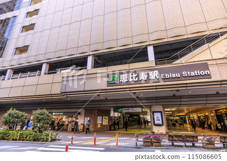 日本東京街景、惠比壽站(西口)等景觀=第4 日本東京街景、惠比壽站(西口)等景觀=第4 115086605