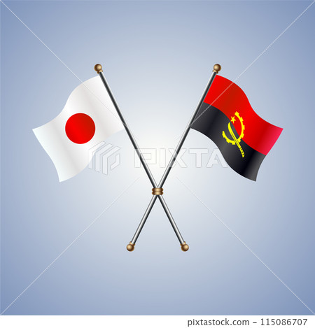 Japan and Angola flags relations 115086707