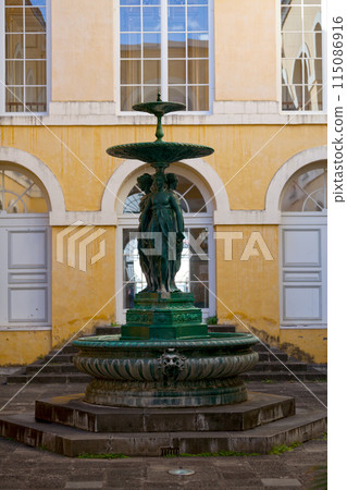 Old fountain of the Town Hall of Saint-Denis Old fountain of the Town Hall of Saint-Denis 115086916