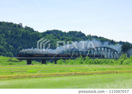 SL banetsu渡過阿賀野川深戶橋的故事 115087057