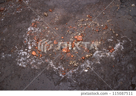Texture of dirty ground dust Texture of dirty ground dust 115087511