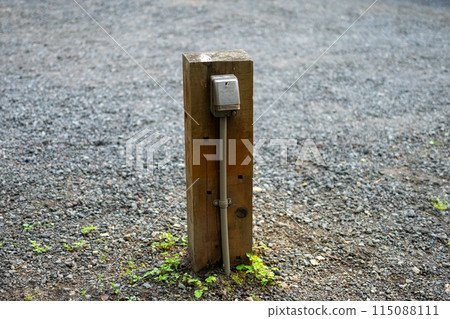 Campsite power site power plug 115088111