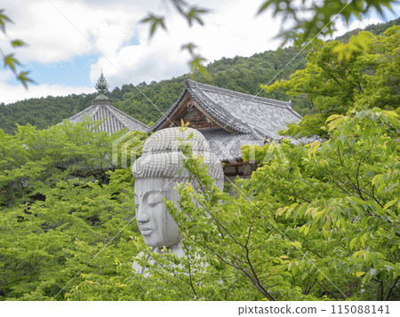 清新綠色佛像 115088141