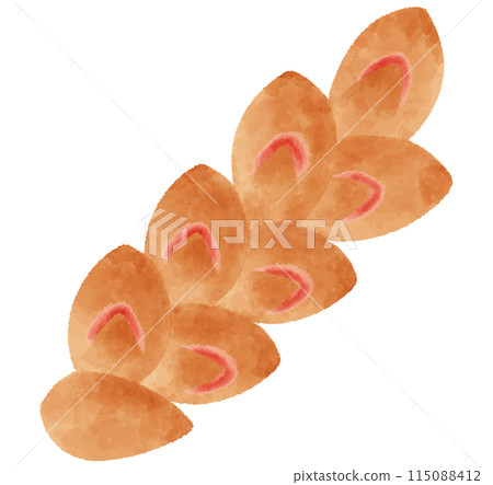 法國麵包插畫Bacon épi 115088412