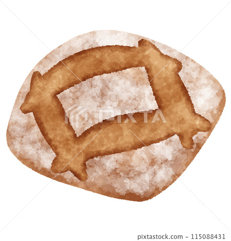 法國麵包插畫 Pain de lodève 115088431