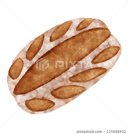 法國麵包插畫 Pain au levain 115088432