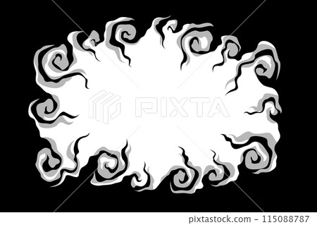 Spooky vortex decorative frame/border (horizontal/rectangular) Spooky vortex decorative frame/border (horizontal/rectangular) 115088787