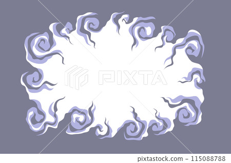 Spooky vortex decorative frame/border (horizontal/rectangular) Spooky vortex decorative frame/border (horizontal/rectangular) 115088788