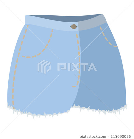 3D Isometric Flat Vector Set of Jeans Styles, Fashion Pants. Item 11 3D Isometric Flat Vector Set of Jeans Styles, Fashion Pants. Item 11 115090056