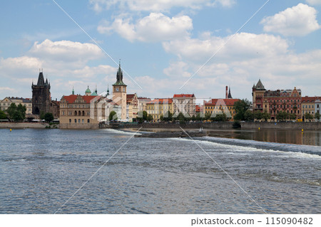 The Old Town Bridge Tower of the Charles Bridge in Prague 115090482