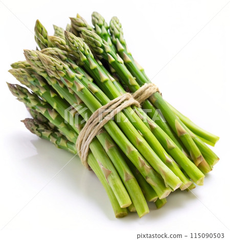 Asparagus isolated on white background. Ai generated Asparagus isolated on white background. Ai generated 115090503