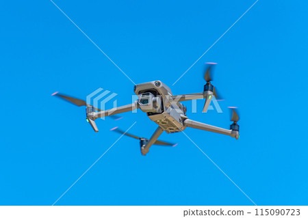 Drone and blue sky Drone and blue sky 115090723