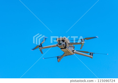 Drone and blue sky Drone and blue sky 115090724