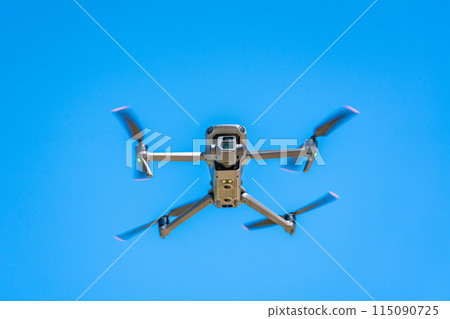Drone and blue sky Drone and blue sky 115090725
