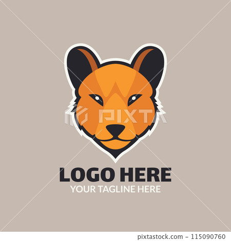 Wolf mascot logo vector. Prefect for branding and identity. Wolf mascot logo vector. Prefect for branding and identity. 115090760