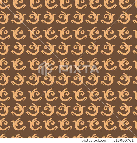 Traditional Indonesian Batik pattern in a seamless vector design, showcasing intricate and elegant motifs. Traditional Indonesian Batik pattern in a seamless vector design, showcasing intricate and elegant motifs. 115090761