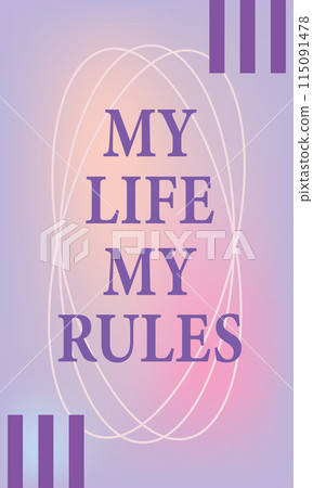 Motivational card Grainy gradients background Vector 115091478