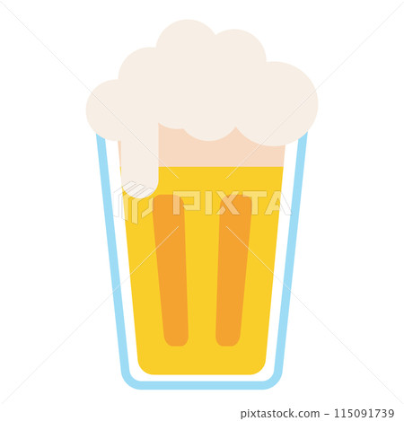 Beer glass icon Flat design Vector Beer glass icon Flat design Vector 115091739
