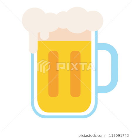 Beer glass icon Flat design Vector 115091743