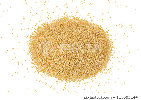 Amaranth grain seeds isolated on white background. Top view. Flat lay 115093144